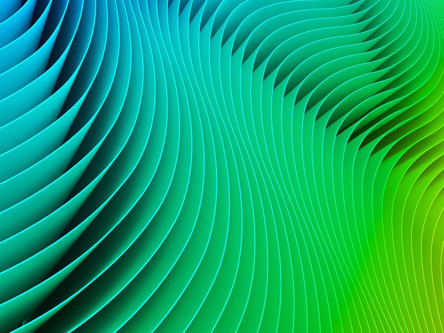 Abstract illustration of flowing daily rhythms and patterns across a day